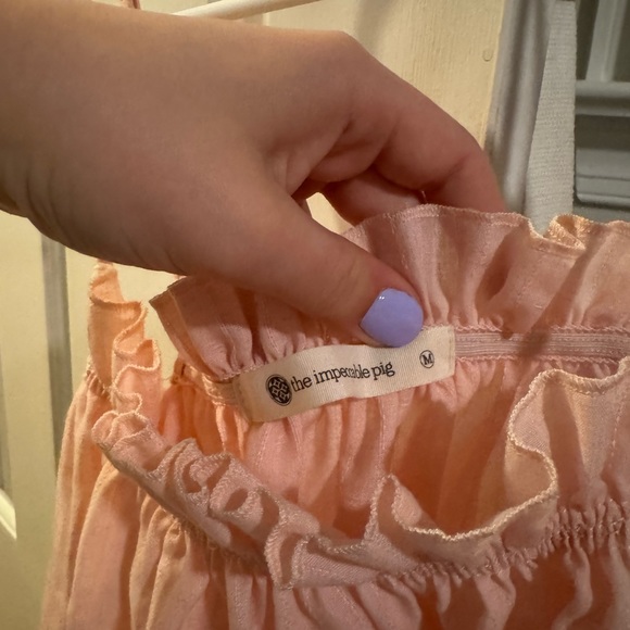 Impecable Pig Pink Ruffled Top - Picture 3 of 3